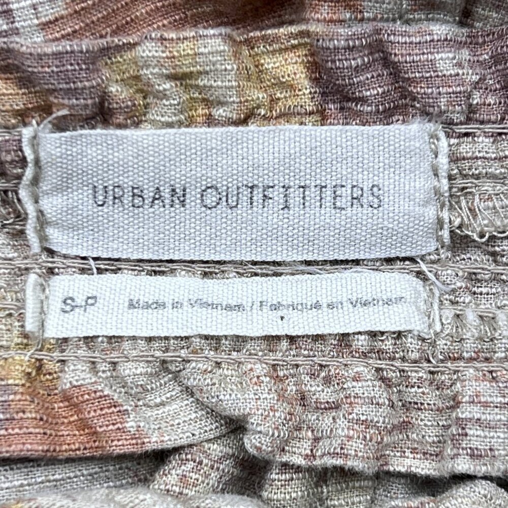Urban Outfitters Sweet on You Linen-Blend Mini Dress Back Cutout Size S -‎ NWOT - Picture 7 of 10